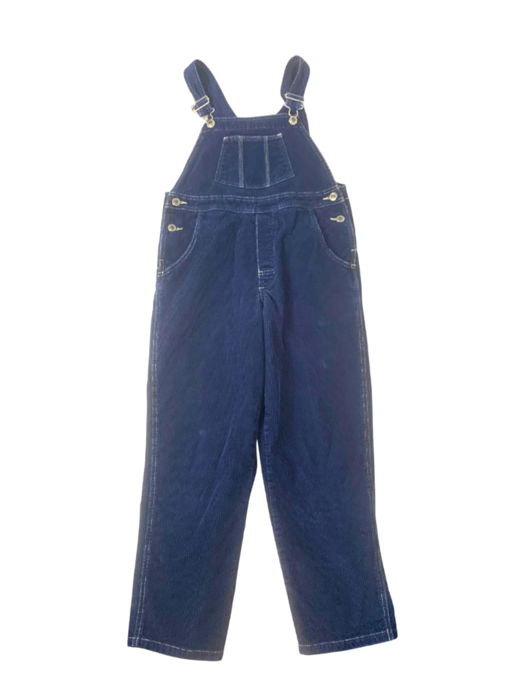 L.L. Bean Navy Corduroy Cotton Overalls Vintage Girl's M Boho Fall OAR95